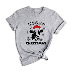 Mooey Christmas T-Shirt, Christmas Cow Costume, Christmas Farm Shirt, Cool Cow Tee, Holiday Apparel, Xmas Farmer Gift