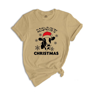 Mooey Christmas T-Shirt, Christmas Cow Costume, Christmas Farm Shirt, Cool Cow Tee, Holiday Apparel, Xmas Farmer Gift