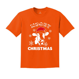Mooey Christmas T-Shirt, Christmas Cow Costume, Christmas Farm Shirt, Cool Cow Tee, Holiday Apparel, Xmas Farmer Gift