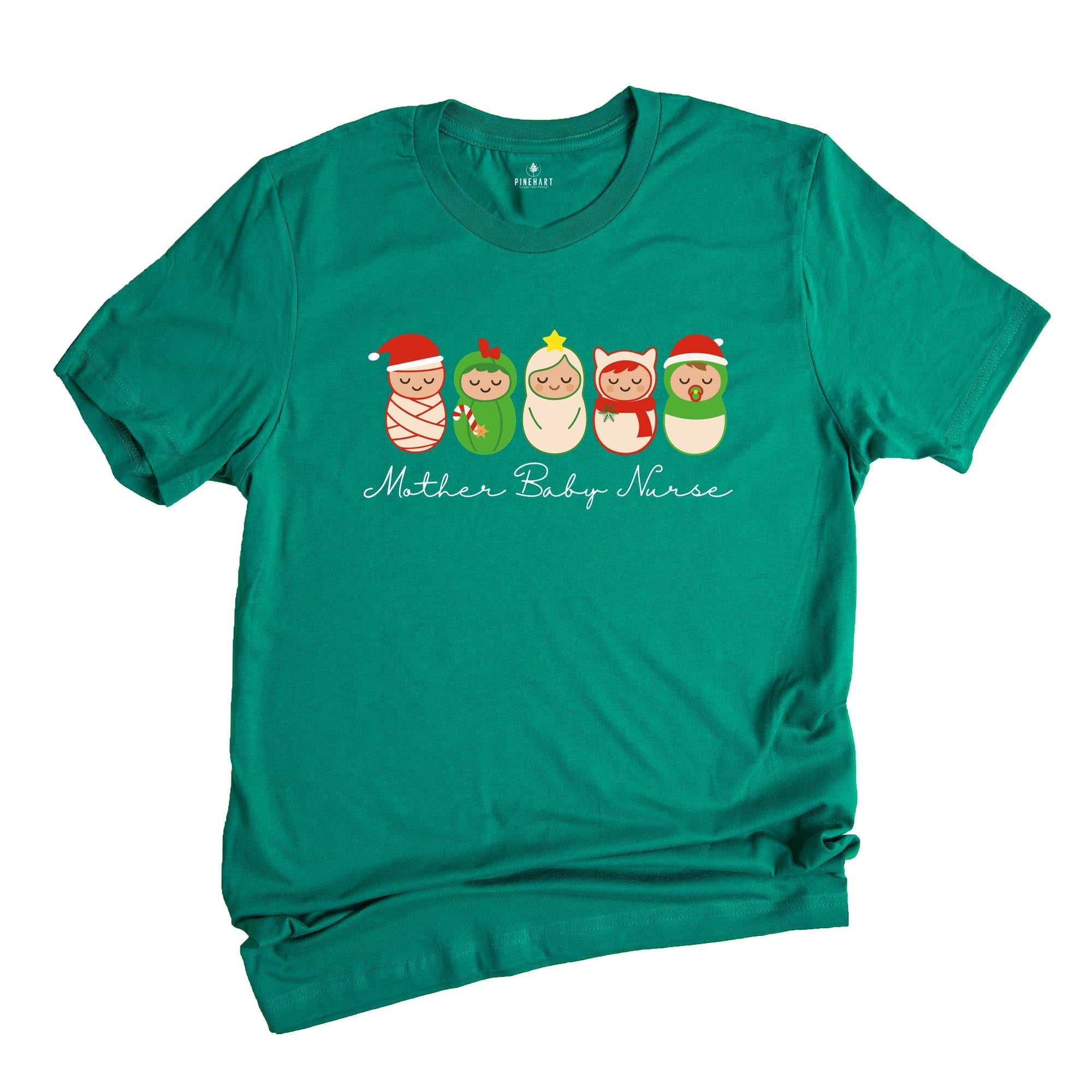 Mother Baby Nurse Christmas Shirt, Christmas Mother Baby Unit T-Shirt, Holiday Tee, Coquette T-shirt