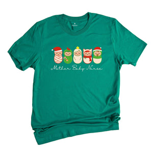 Mother Baby Nurse Christmas Shirt, Christmas Mother Baby Unit T-Shirt, Holiday Tee, Coquette T-shirt