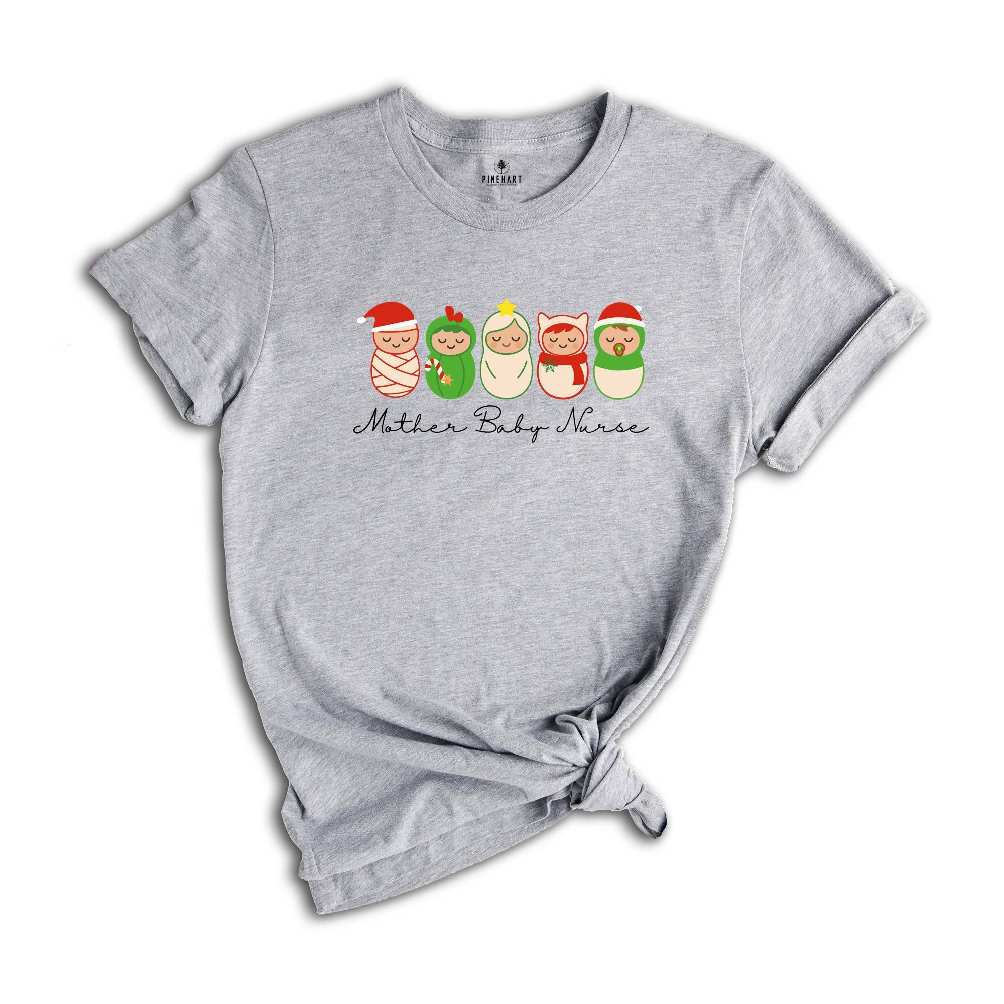 Mother Baby Nurse Christmas Shirt, Christmas Mother Baby Unit T-Shirt, Holiday Tee, Coquette T-shirt
