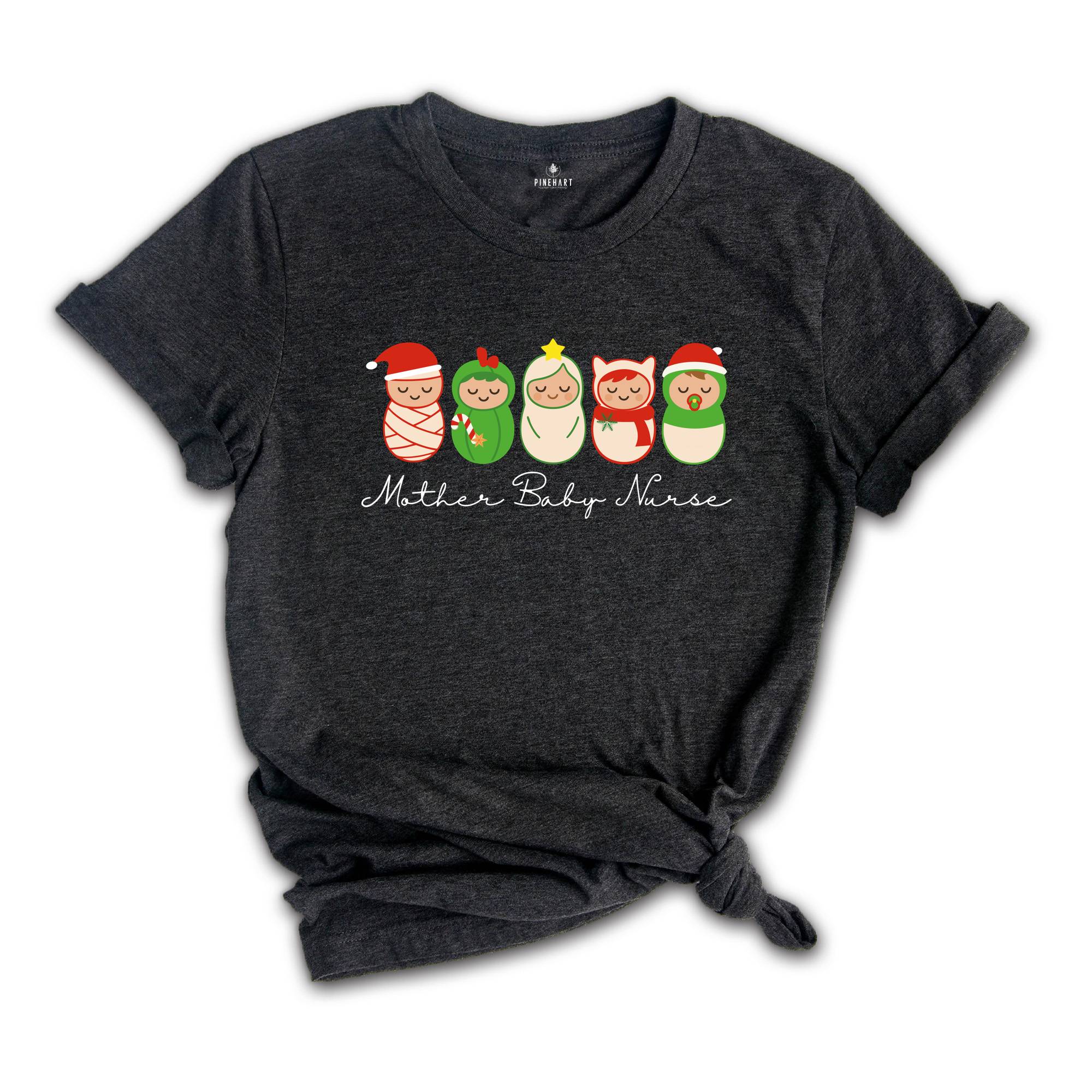 Mother Baby Nurse Christmas Shirt, Christmas Mother Baby Unit T-Shirt, Holiday Tee, Coquette T-shirt