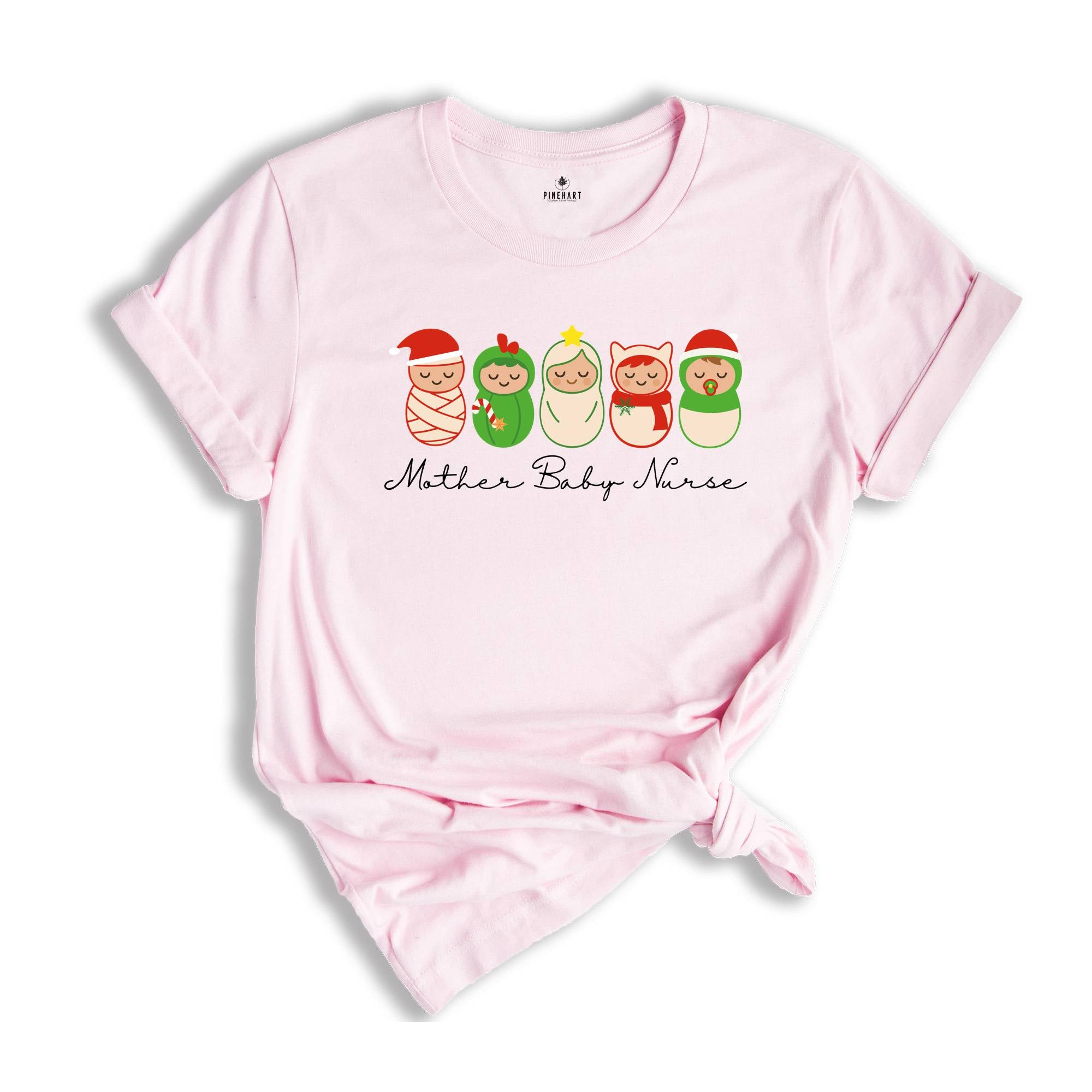 Mother Baby Nurse Christmas Shirt, Christmas Mother Baby Unit T-Shirt, Holiday Tee, Coquette T-shirt