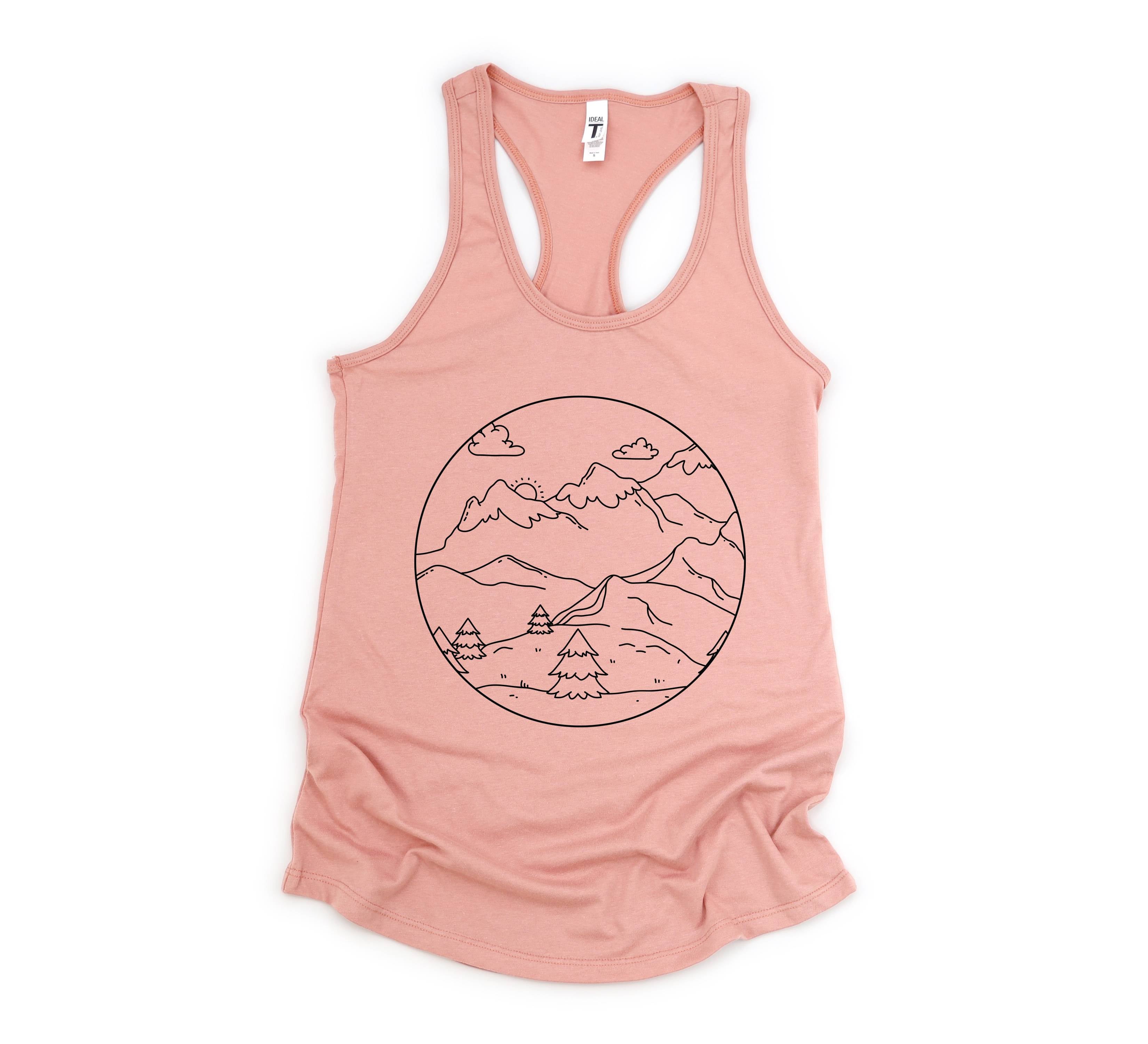 Mountain Sunrise Tank Top, Mountains Tank Top, Sunrise Tank Top, Clouds Tank Top, Boho Tank Top, Trees Tank Top, Hippie Tank Top, Sun Tank