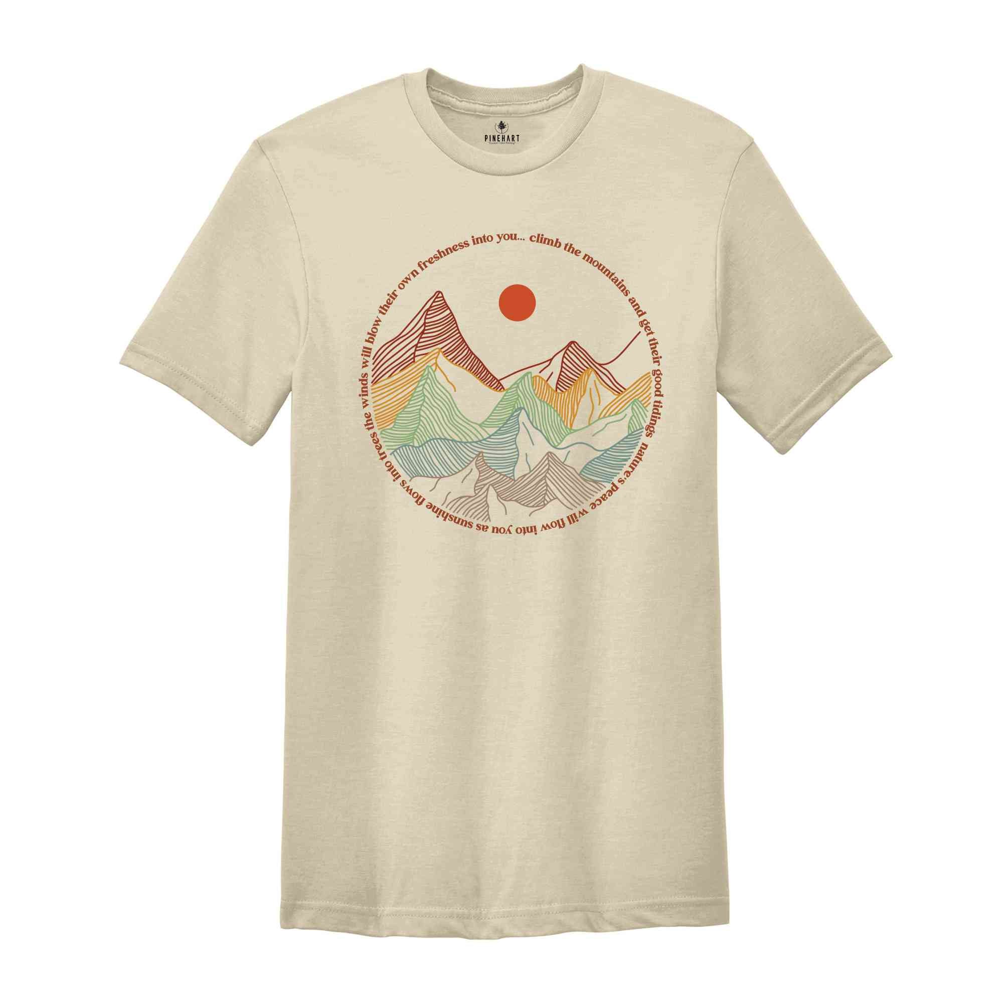 Mountains Outdoor Shirt, Hiking Shirt, Adventure T-Shirt, Vacation Shirt, Wanderlust Explore More Tee, Travel Shirt, Forest Shirt