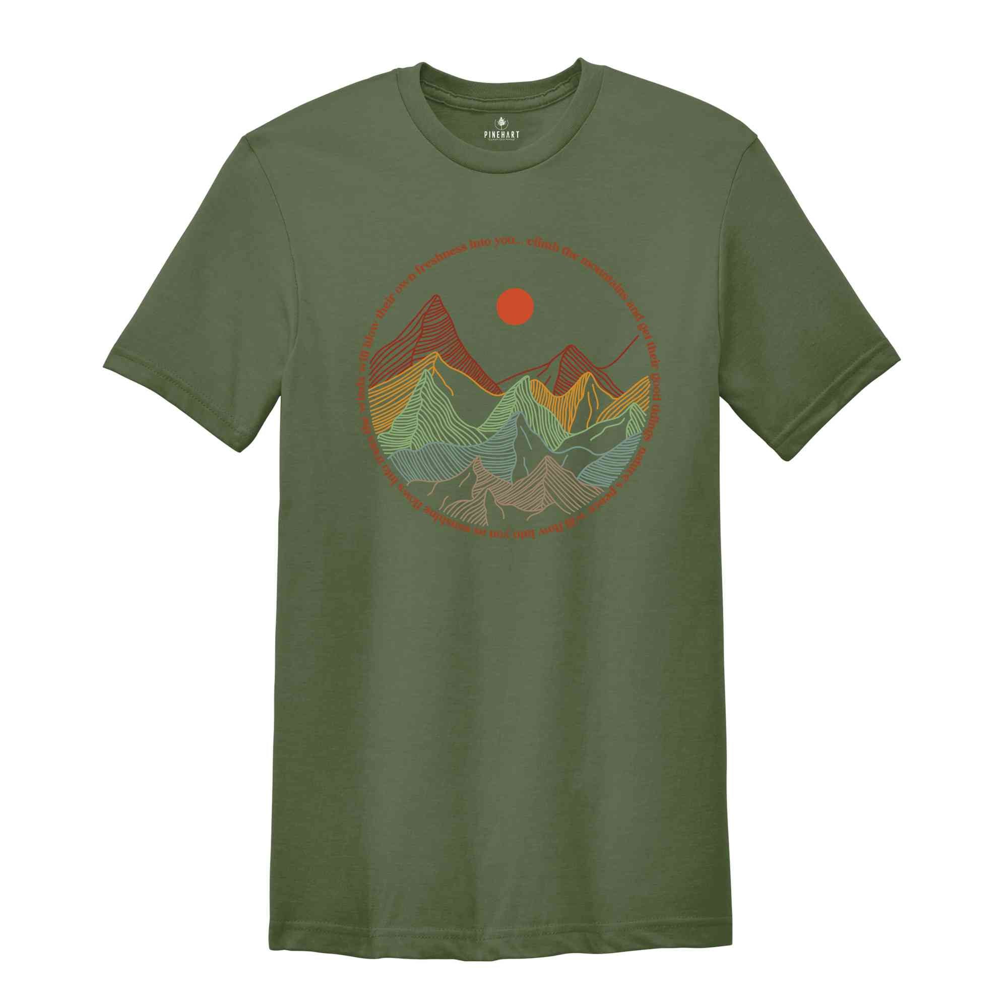 Mountains Outdoor Shirt, Hiking Shirt, Adventure T-Shirt, Vacation Shirt, Wanderlust Explore More Tee, Travel Shirt, Forest Shirt