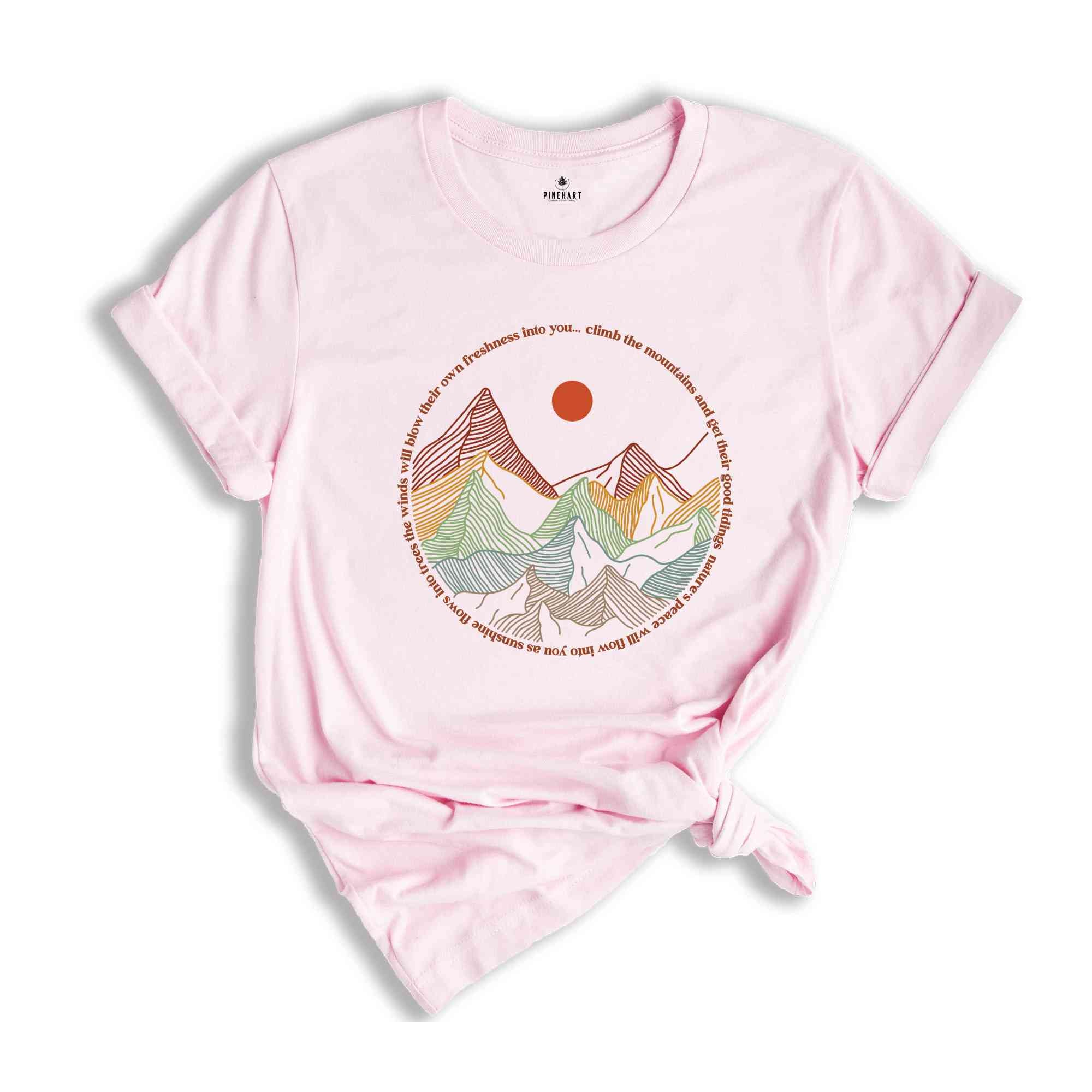 Mountains Outdoor Shirt, Hiking Shirt, Adventure T-Shirt, Vacation Shirt, Wanderlust Explore More Tee, Travel Shirt, Forest Shirt