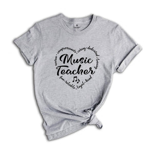 Music Teacher Shirt, Music Teacher Gift, Music Shirt, Musician Gift, Orchestra Shirt, Teacher Shirt, Piano Teacher Shirt, Musical Tee