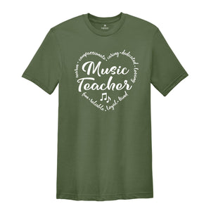 Music Teacher Shirt, Music Teacher Gift, Music Shirt, Musician Gift, Orchestra Shirt, Teacher Shirt, Piano Teacher Shirt, Musical Tee