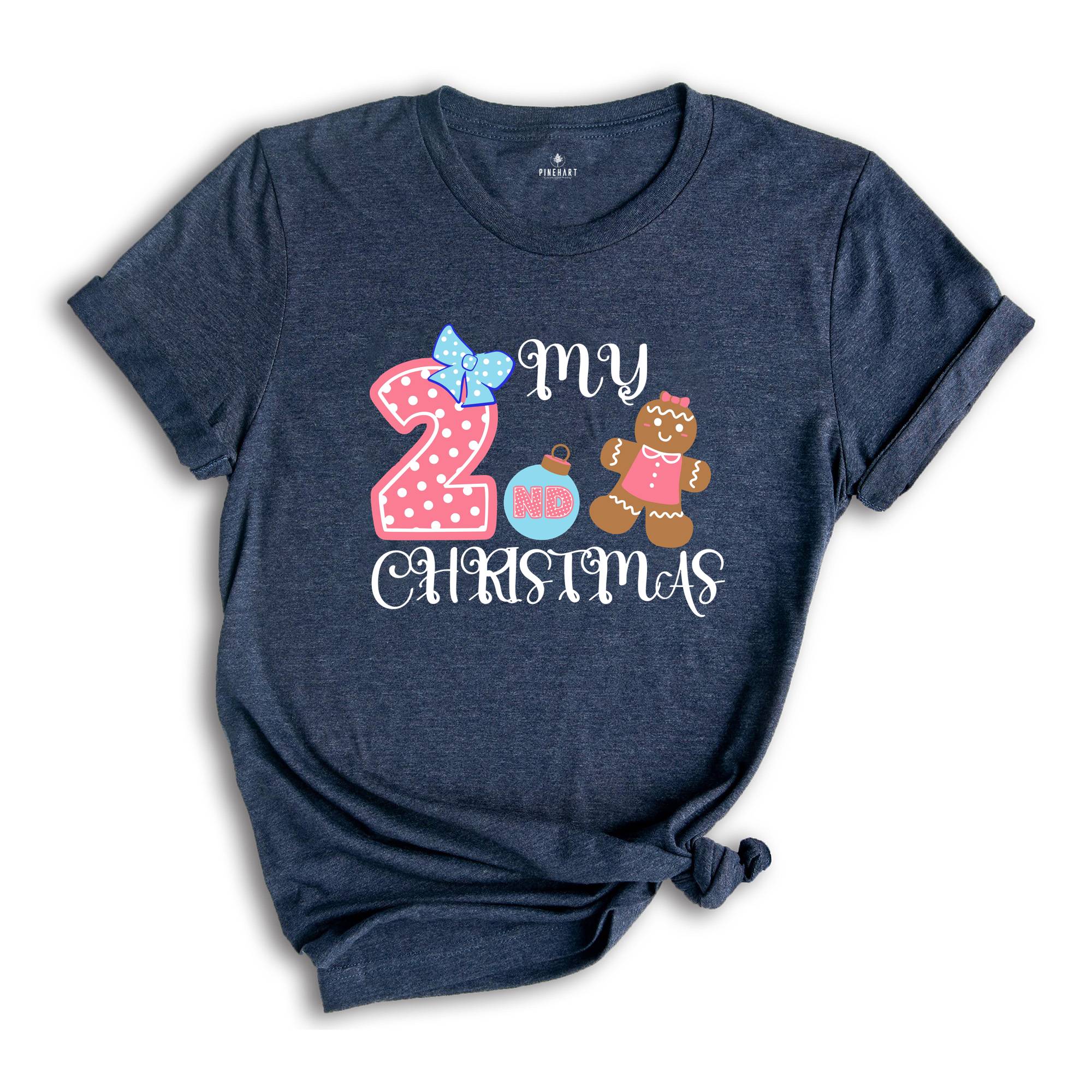 My 2nd Christmas Baby Bodysuit, Christmas Baby Onesie, Newborn Christmas Romper, Baby Christmas Gift, 2nd Christmas Gift