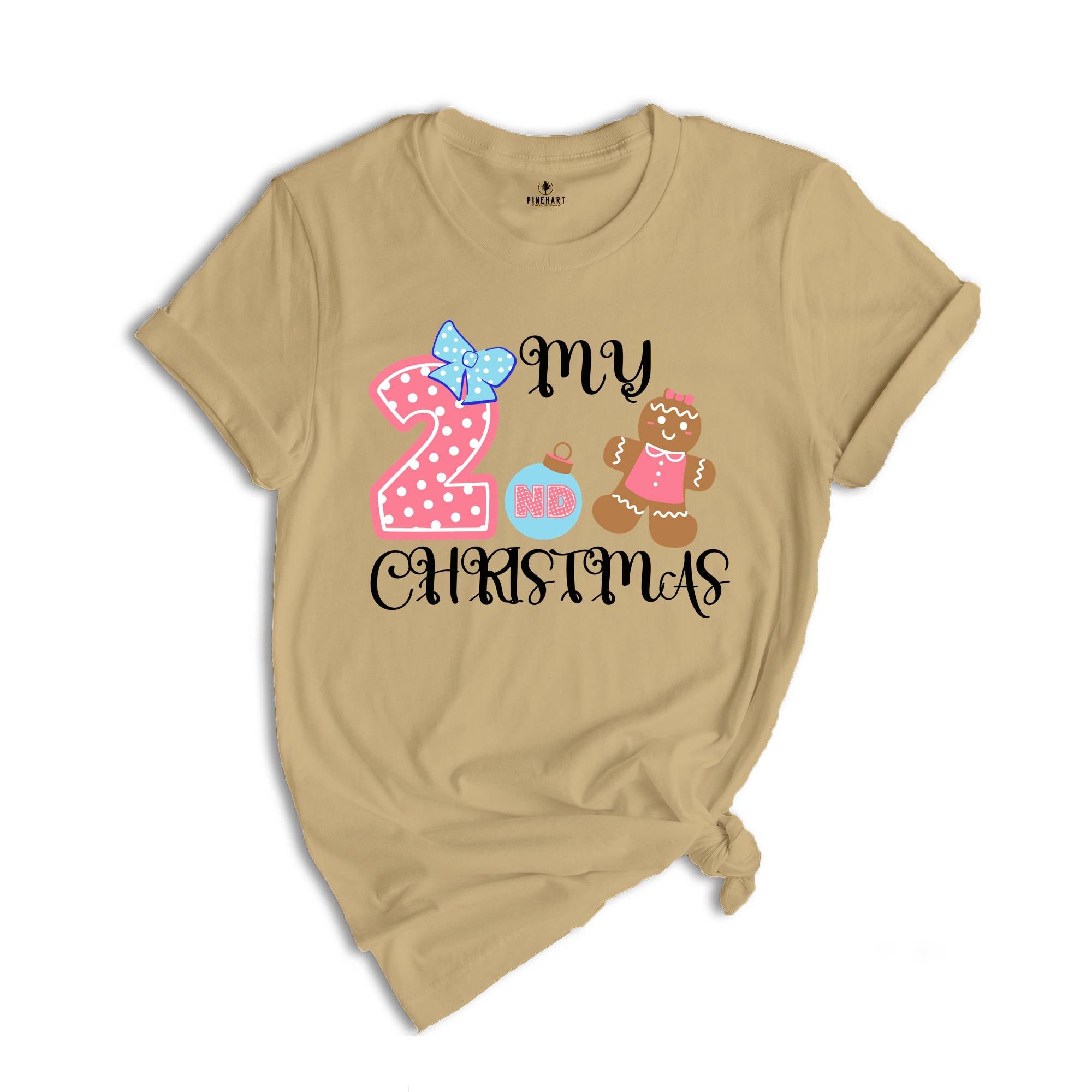 My 2nd Christmas Baby Bodysuit, Christmas Baby Onesie, Newborn Christmas Romper, Baby Christmas Gift, 2nd Christmas Gift