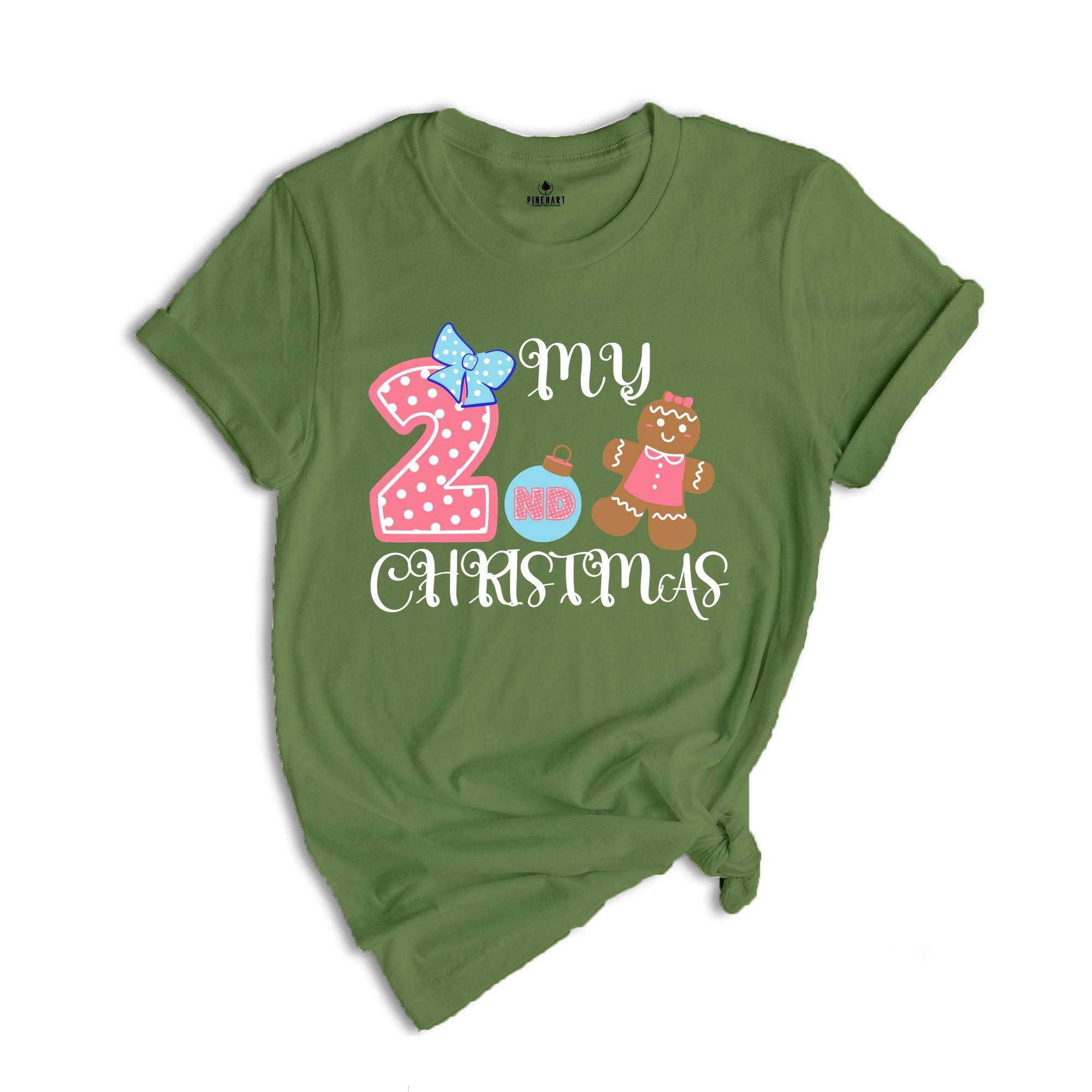 My 2nd Christmas Baby Bodysuit, Christmas Baby Onesie, Newborn Christmas Romper, Baby Christmas Gift, 2nd Christmas Gift