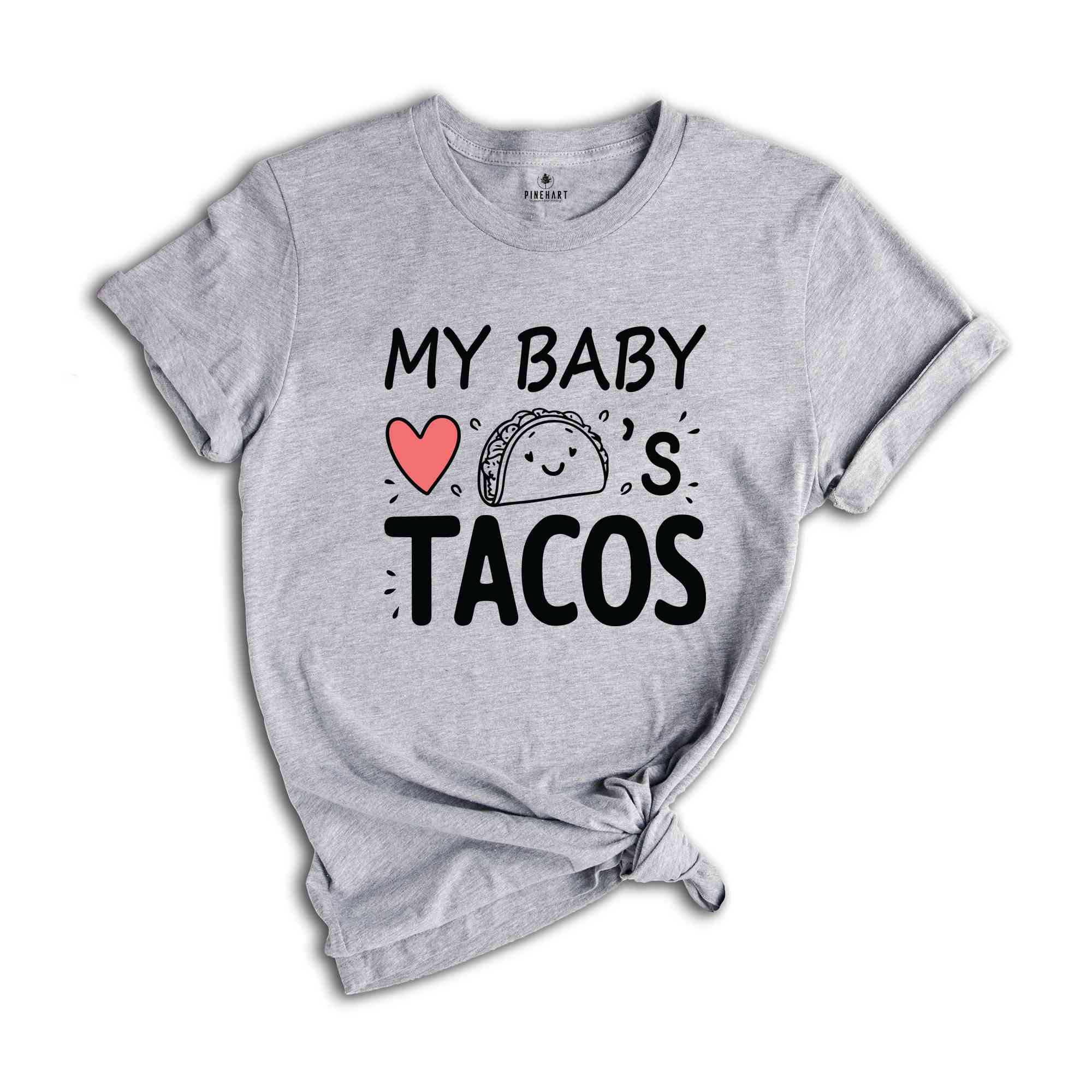 My Baby Loves Tacos Shirt, Funny Maternity Shirt, Cute Pregnant T Shirt, Taco T shirt, Pregnancy Reveal Shirt, Baby Announcement Shirt