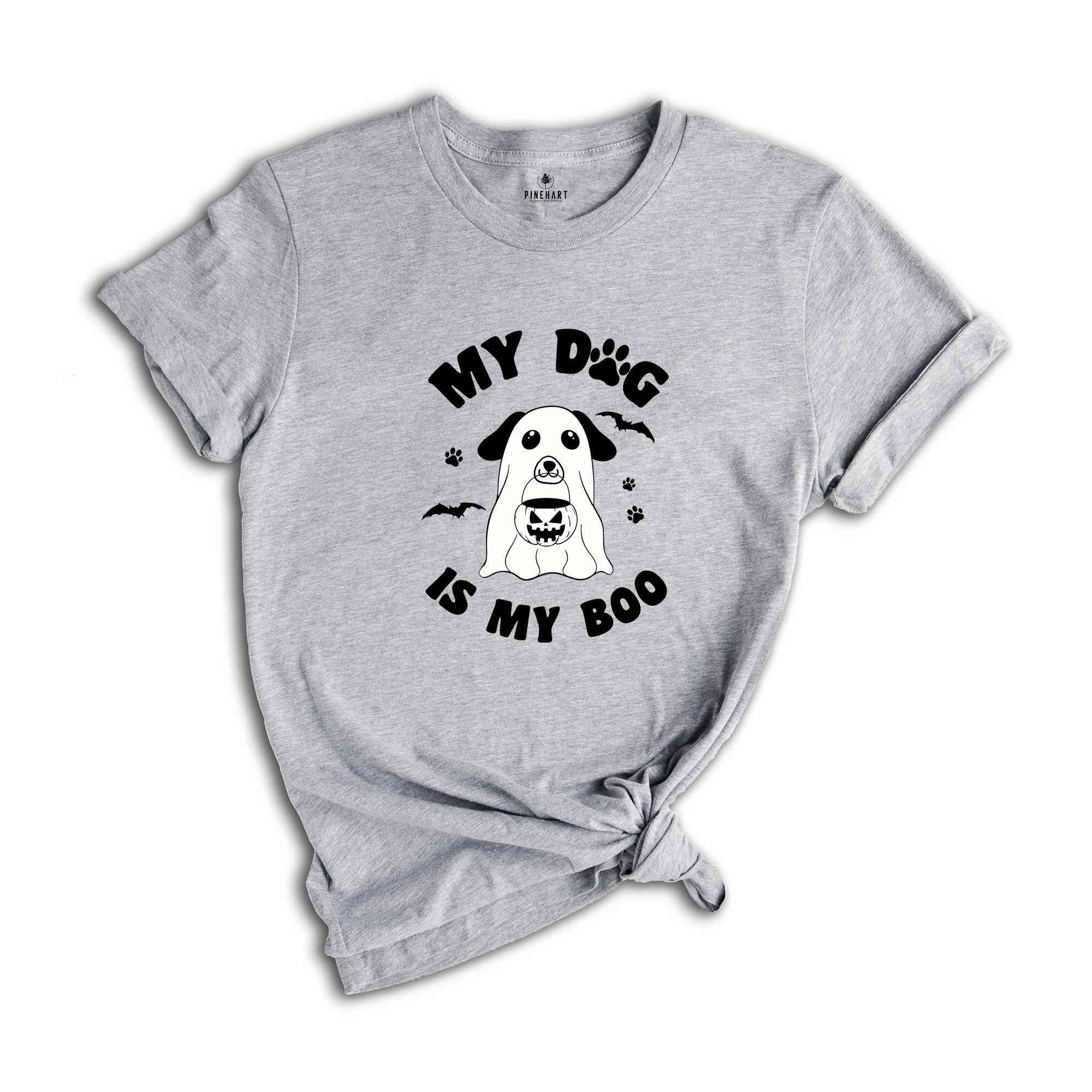 My Dog is My Boo Shirt, Cute Halloween Shirt, Spooky Dog Shirt, Spooky Pumpkin Tee, Ghost Dog Shirt, Dog Mom Shirt, Halloween Dog Tee