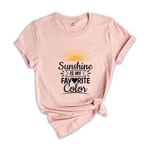 My Favorite Color is Sunshine Shirt, Vacation Shirt, Family Trip 2025, Sunshine T-Shirt, Summer Vacation Shirt, Beach TShirt