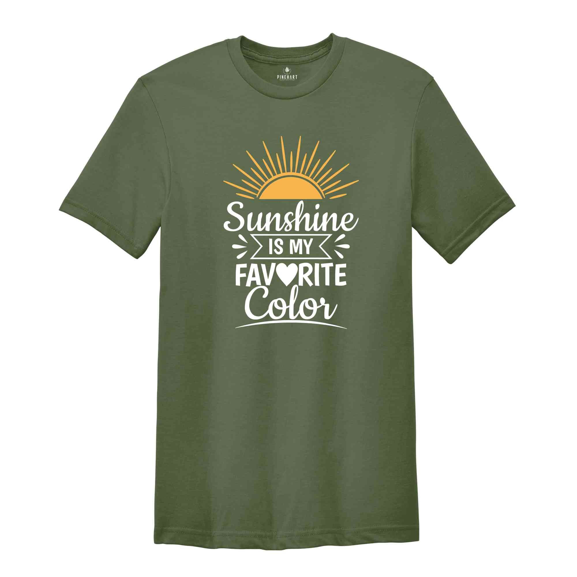 My Favorite Color is Sunshine Shirt, Vacation Shirt, Family Trip 2025, Sunshine T-Shirt, Summer Vacation Shirt, Beach TShirt