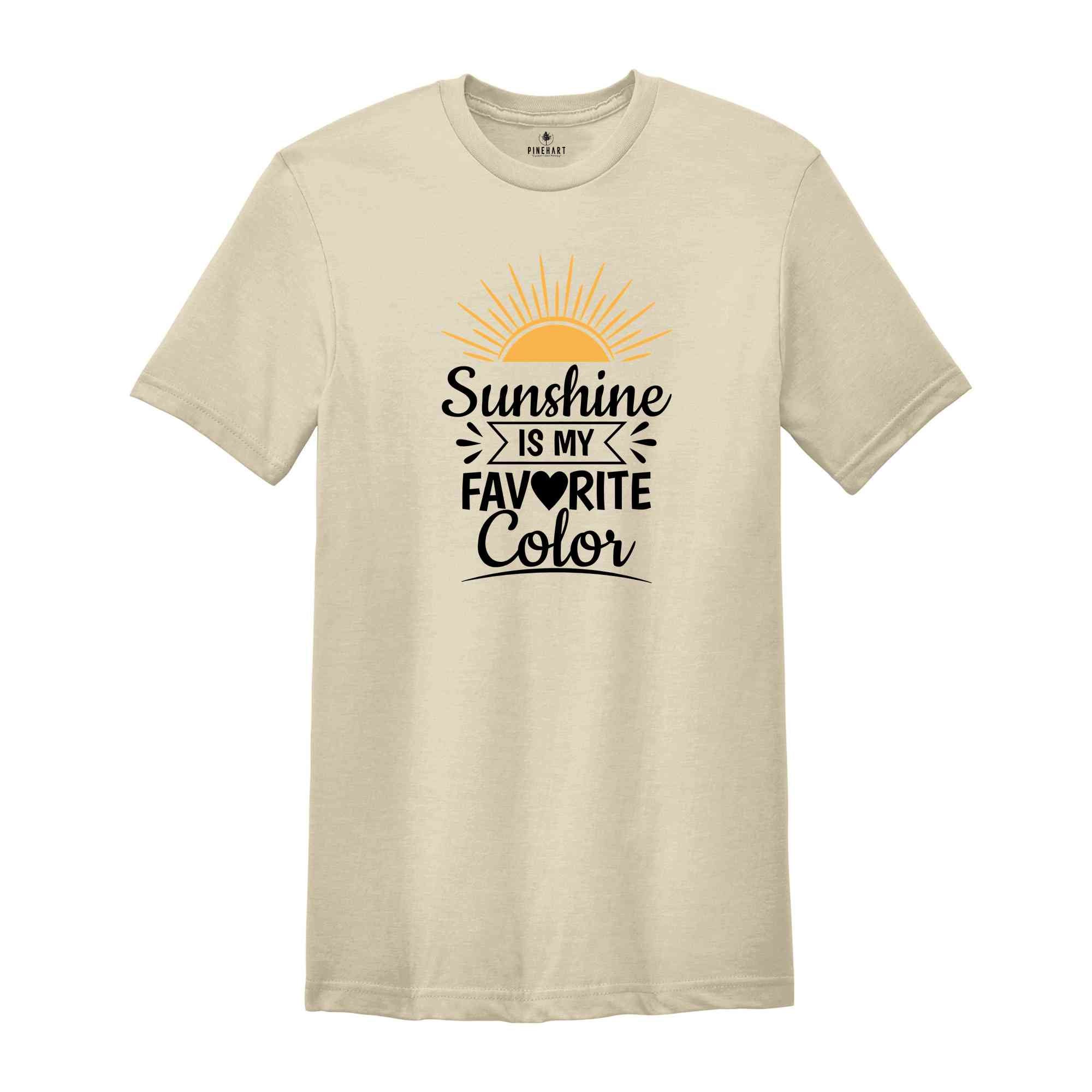 My Favorite Color is Sunshine Shirt, Vacation Shirt, Family Trip 2025, Sunshine T-Shirt, Summer Vacation Shirt, Beach TShirt