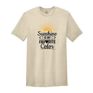 My Favorite Color is Sunshine Shirt, Vacation Shirt, Family Trip 2025, Sunshine T-Shirt, Summer Vacation Shirt, Beach TShirt
