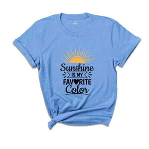 My Favorite Color is Sunshine Shirt, Vacation Shirt, Family Trip 2025, Sunshine T-Shirt, Summer Vacation Shirt, Beach TShirt