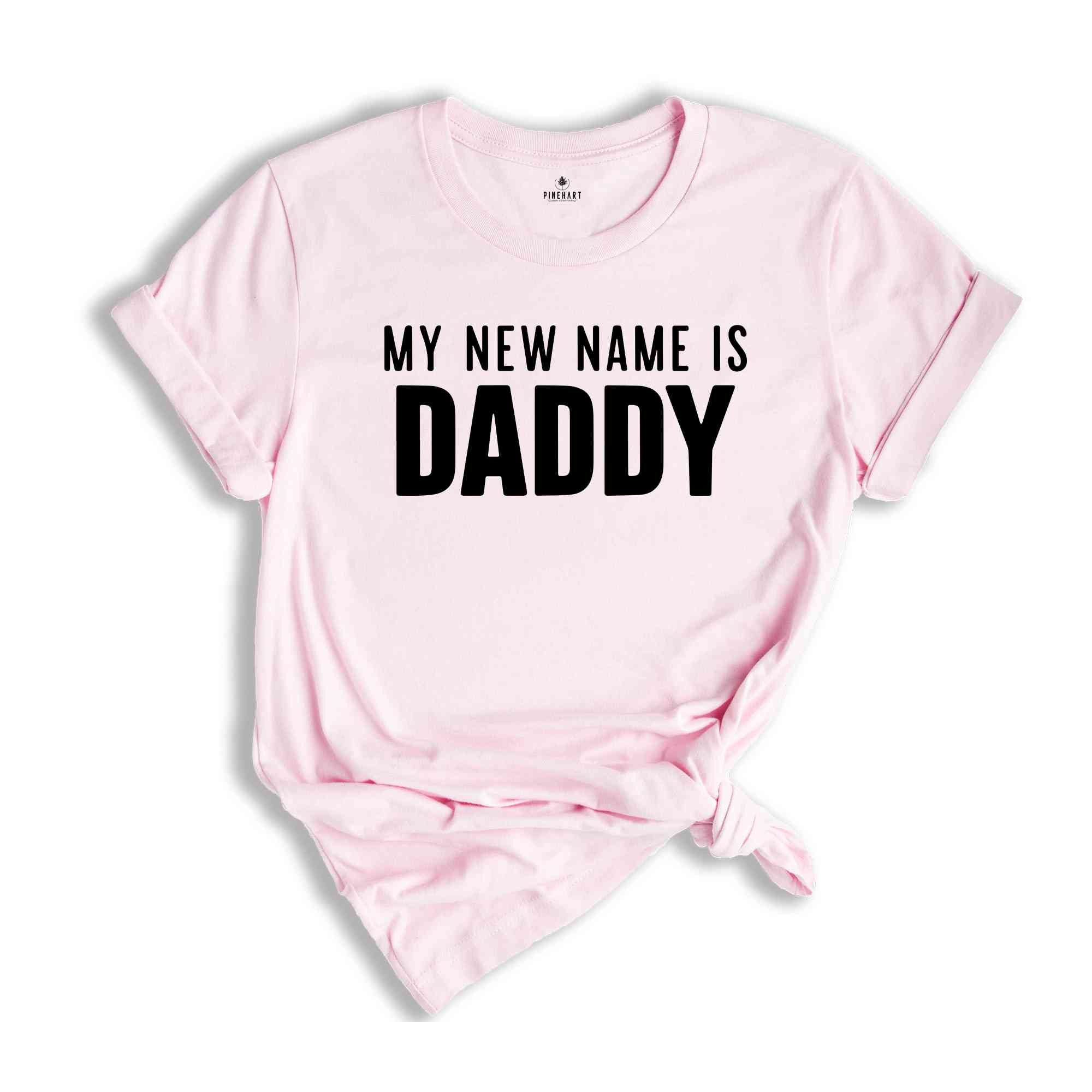 My New Name Is Mommy T-Shirt, New Daddy Shirt, Baby Shower Shirts, Mommy and Daddy Shirt Set, New Parents Shirt, Baby Reveal Tee