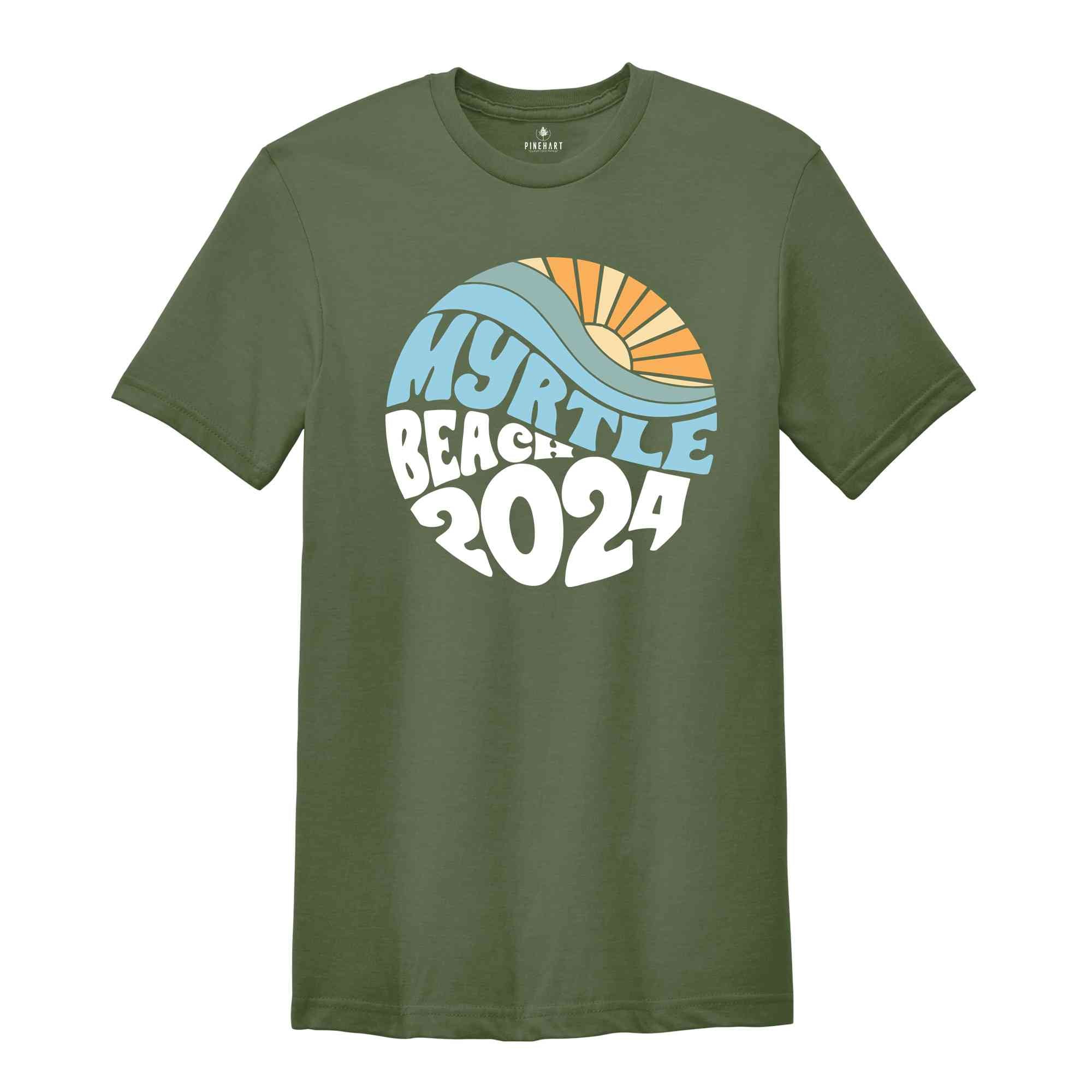 Myrtle Beach Shirt, Family Vacation 2024 Tee, Vacay Mode T-Shirt, Matching Beach Trip Gift Shirt, Summer Vibes T-Shirt