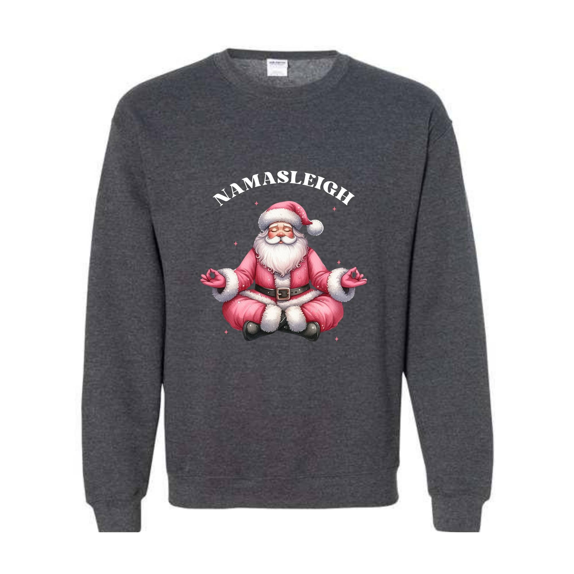 Namasleigh Sweatshirt, Yoga Santa Christmas Sweater, Xmas Namaste Sweater, Christmas Yoga Gift, Christmas Yoga Lover Tee