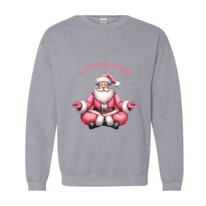 Namasleigh Sweatshirt, Yoga Santa Christmas Sweater, Xmas Namaste Sweater, Christmas Yoga Gift, Christmas Yoga Lover Tee