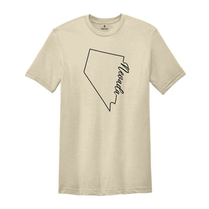 Nevada State Shirt, The USA State Shirt, Nevada USA Shirt, Nevada Map Outline Shirt, US Outline Shirt, United States Shirt