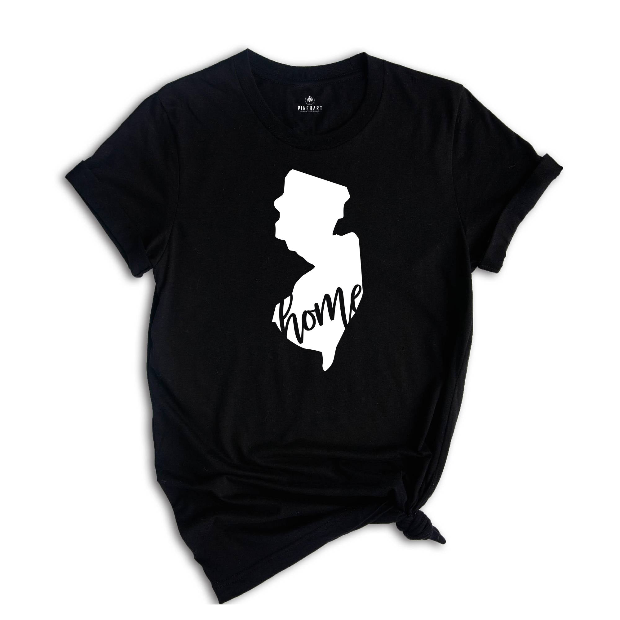 New Jersey State Shirts, New Jersey State Map Shirt, New Jersey Travel Gifts, New Jersey Clothing, New Jersey Home Sweatshirt