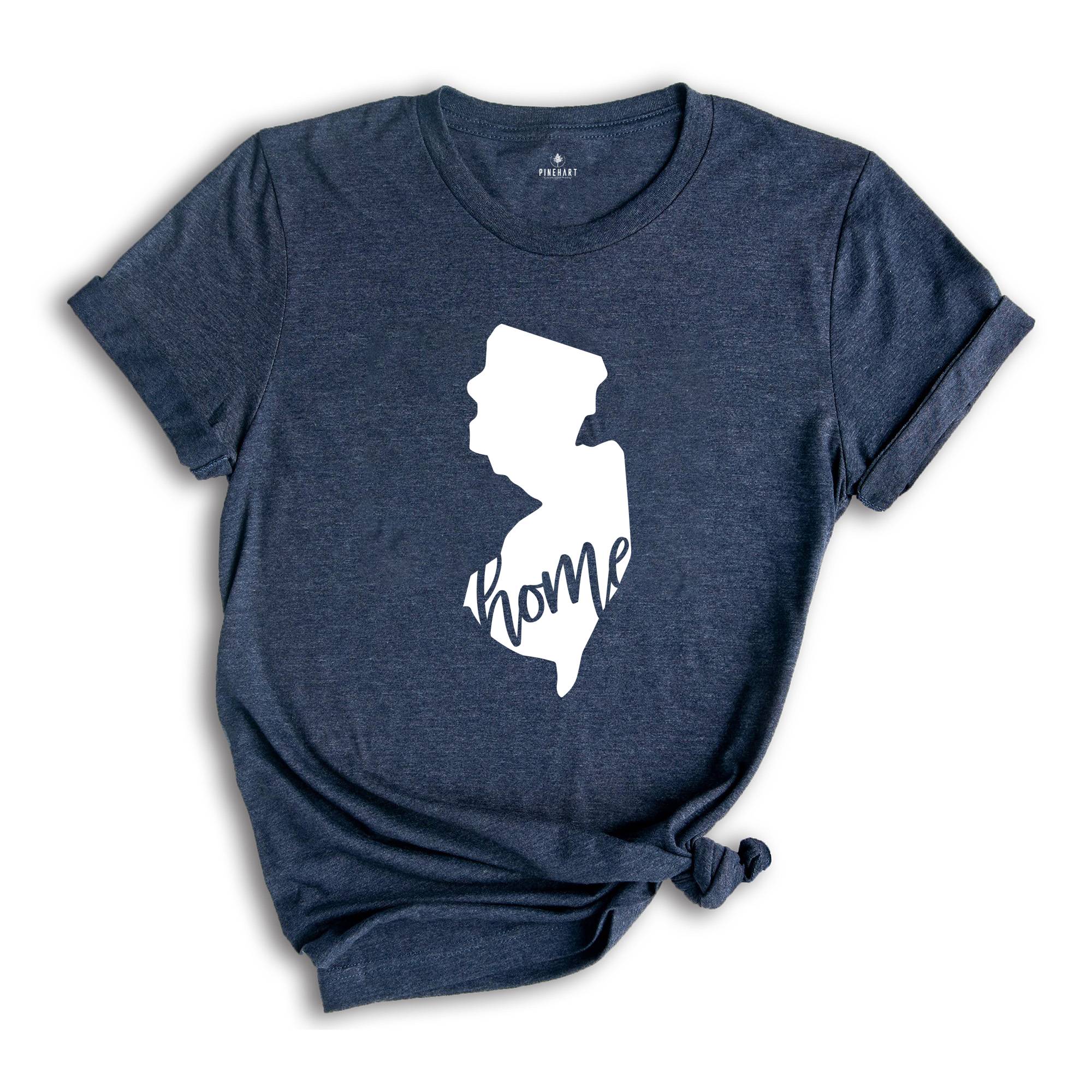 New Jersey State Shirts, New Jersey State Map Shirt, New Jersey Travel Gifts, New Jersey Clothing, New Jersey Home Sweatshirt
