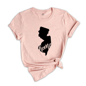 New Jersey State Shirts, New Jersey State Map Shirt, New Jersey Travel Gifts, New Jersey Clothing, New Jersey Home Sweatshirt