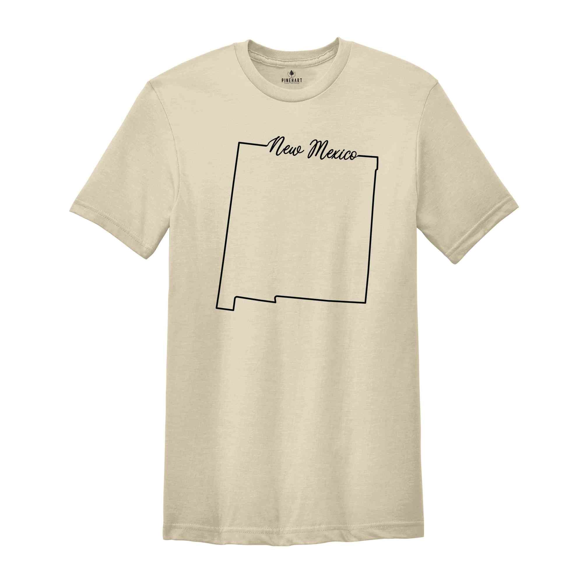 New Mexico State Shirt, The USA State Shirt, New Mexico USA Shirt, New Mexico Map Outline Shirt, US Outline Shirt, United States Shirt