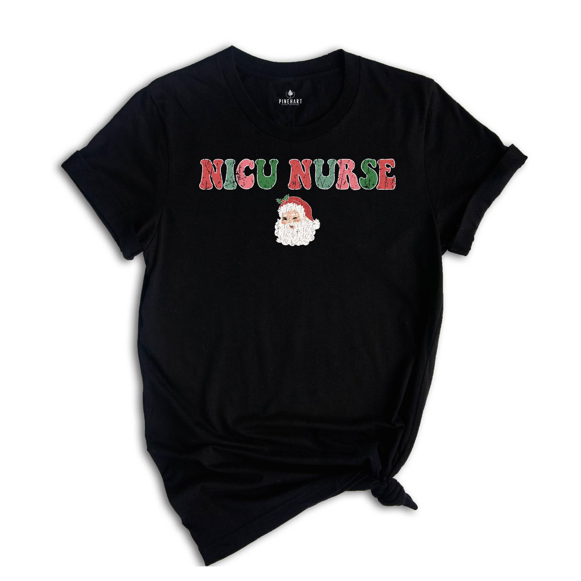Nicu Christmas T-Shirt, Santa Nicu Nurse Shirt, Retro Christmas Nurse Shirt, Nicu T-Shirt, Nicu Nurse Christmas Gifts