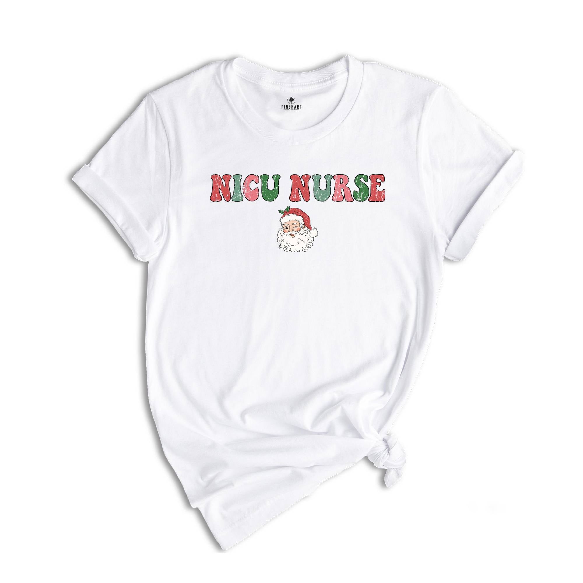 Nicu Christmas T-Shirt, Santa Nicu Nurse Shirt, Retro Christmas Nurse Shirt, Nicu T-Shirt, Nicu Nurse Christmas Gifts