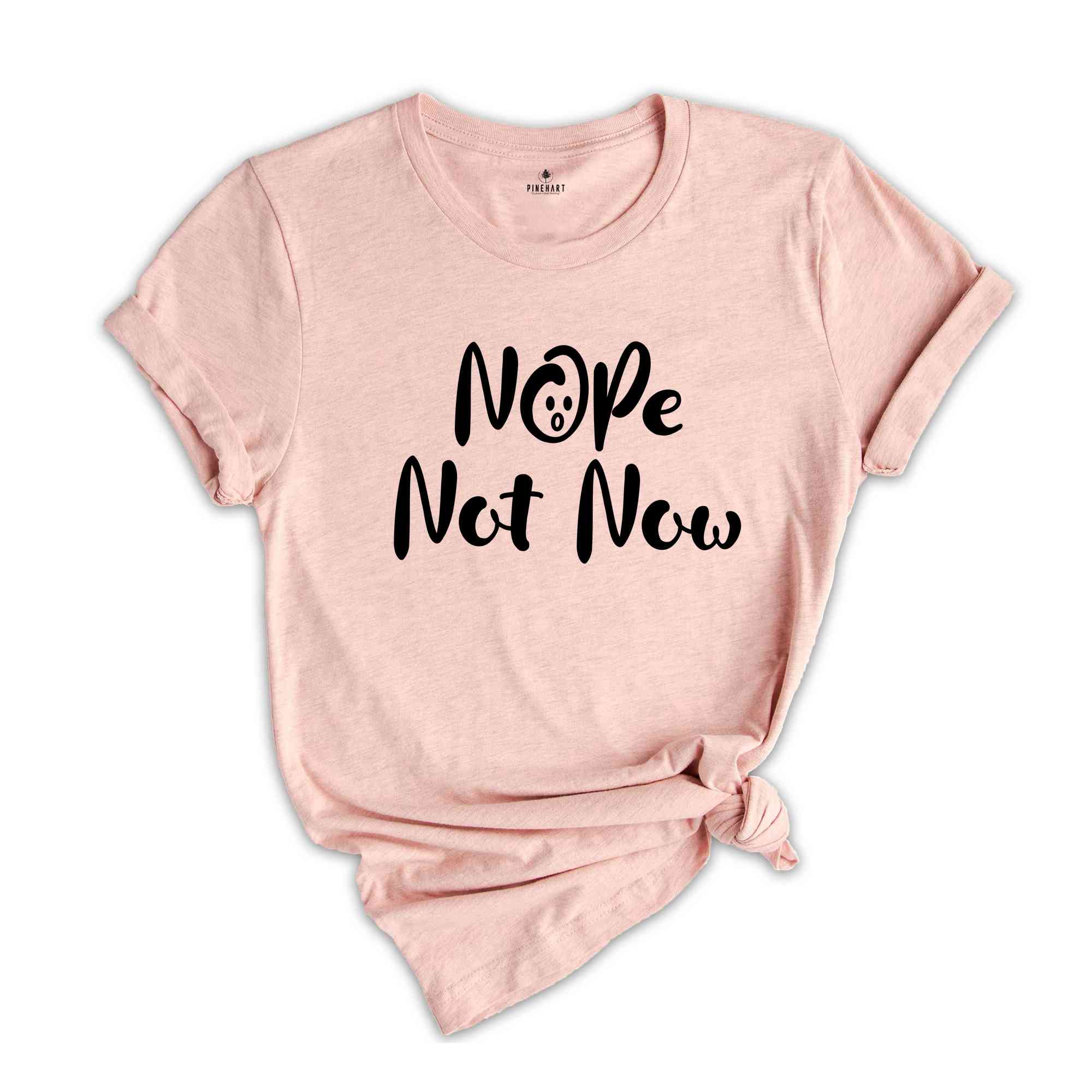 Nope Not Now Shirt, Sarcastic T-shirt, Funny Shirt, Funny Saying Shirt, Sassy Saying Shirt, Hilarious Shirt, Mom Life Shirt