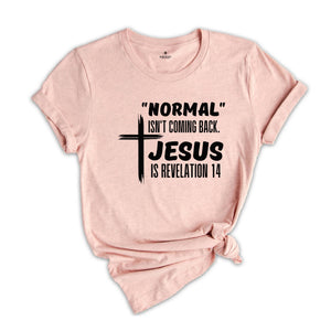 Normal Isn't Coming Back Shirt, Jesus Is Revelation Shirt, Jesus Shirt, Jesus Lover Shirt, Believer Gift, Religious Gift