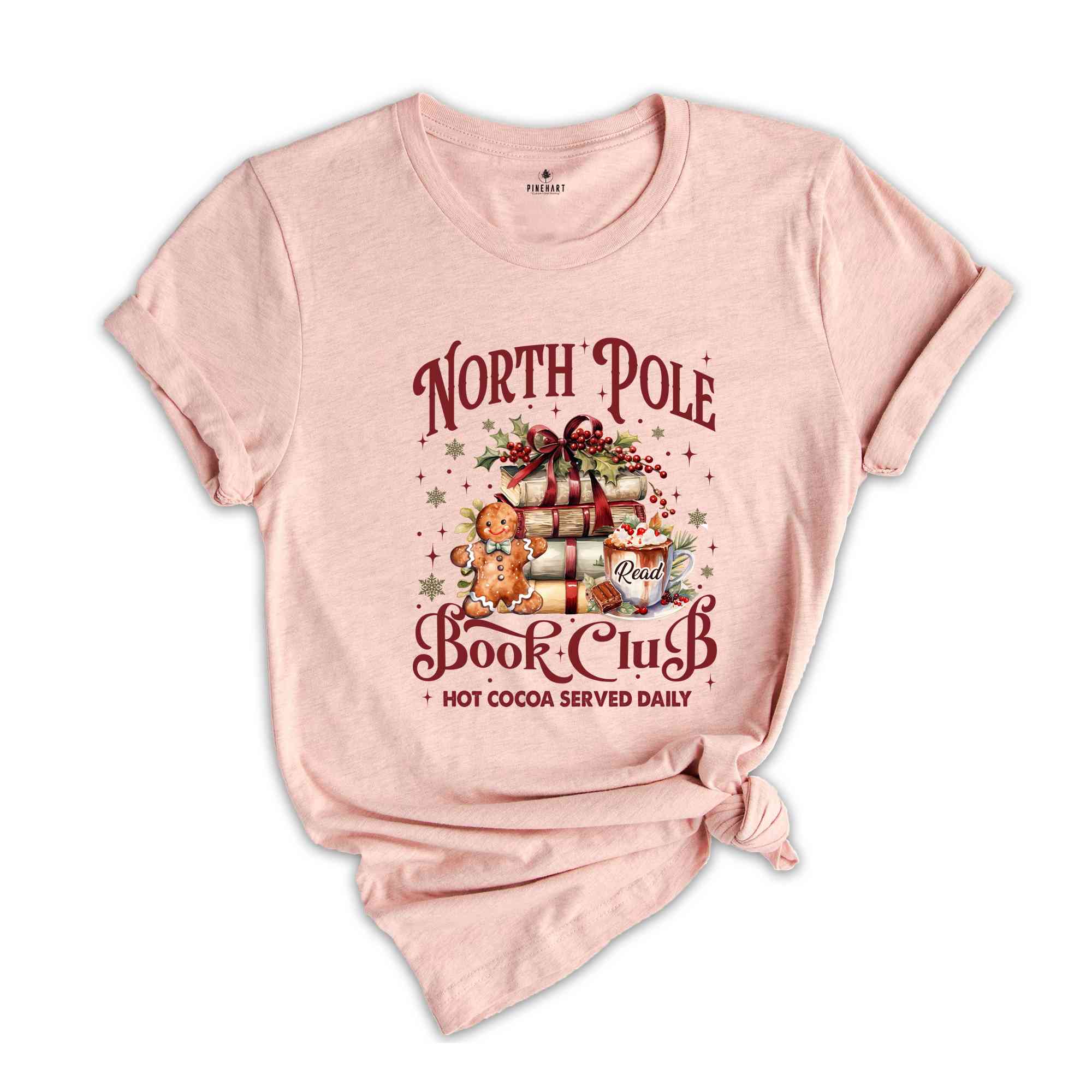 North Pole Book Club Shirt, Bookworm Christmas Shirt, Book Lover Christmas, Librarian Christmas, Bookish Shirt, Bookworm Gift