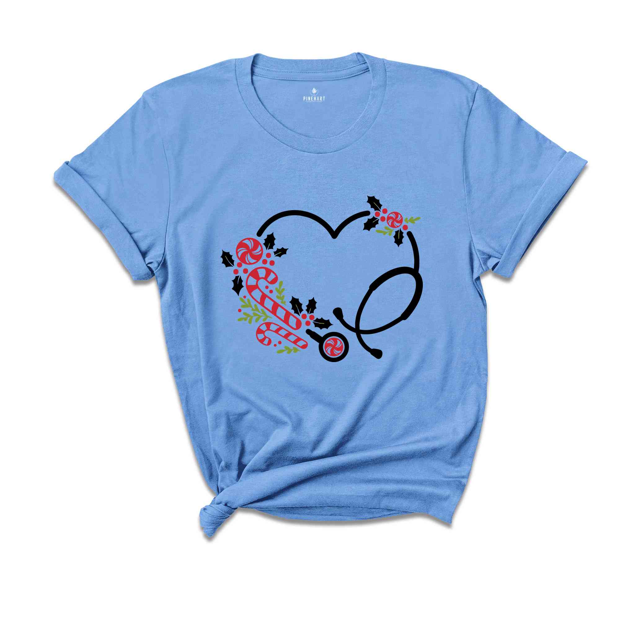 Nurse Christmas Shirt, 2026 Nurse Tee, Stethoscope Heart Shirt, Registered Nurse Tees, Christmas Gift for Nurse, Nursing School Shirt