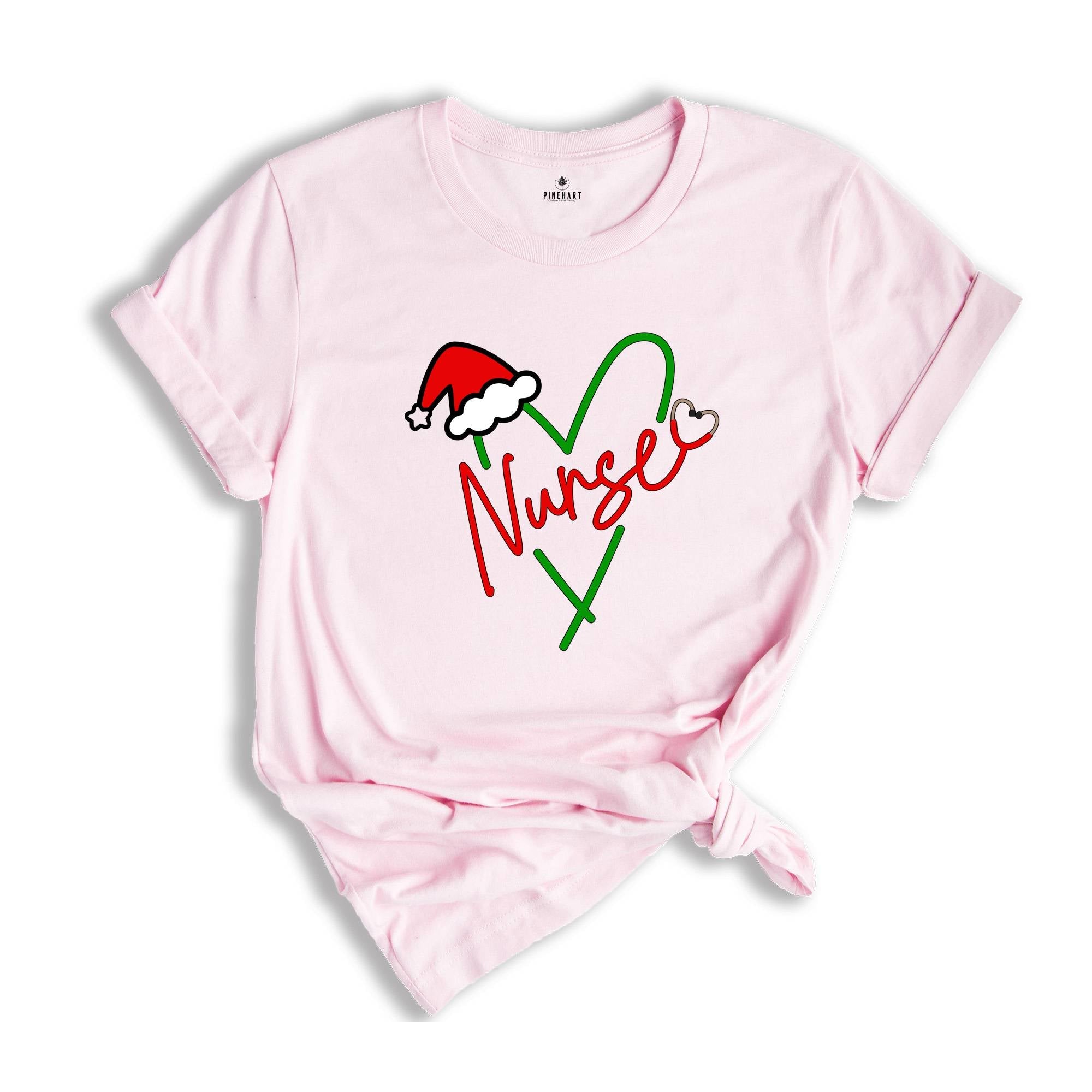 Nurse Christmas Shirt, Nurse Heart T-Shirt, Xmas Nurse Shirt, Nurse Christmas Party, Holiday Shirt, Funny Nurse Shirt
