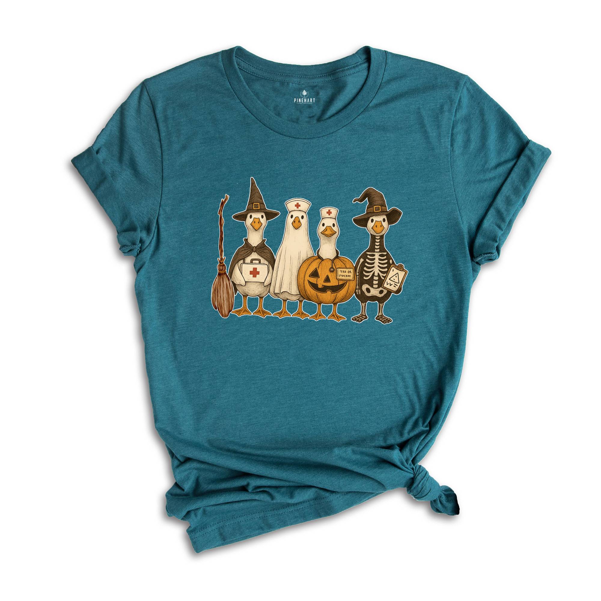 Nurse Halloween Registered Silly Goose Shirt, On Duty Nurse Group Shirt, Halloween Day Tee, Emergency Room Med Surg Nurse Tee