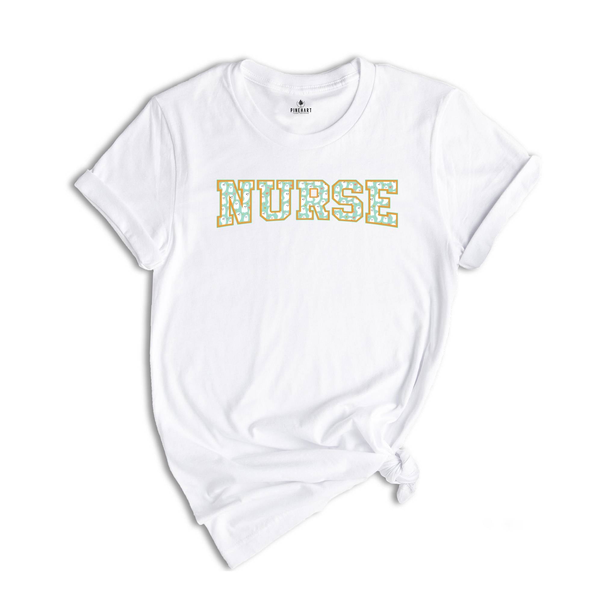 Nurse Halloween Shirt, Halloween Nurse Shirt, Spooky Nurse, Fall Nurse Crewneck, Ghost Nurse T-shirt, Halloween Nursing Tee