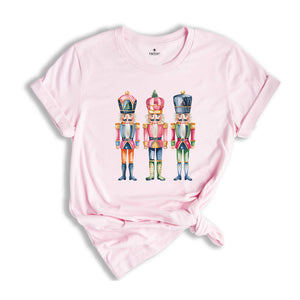 Nutcrackers Christmas Shirt, Holiday Shirt, Watercolor Holiday Shirt, Holiday Party Shirt, Festive Christmas Shirt