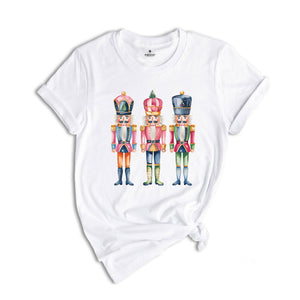 Nutcrackers Christmas Shirt, Holiday Shirt, Watercolor Holiday Shirt, Holiday Party Shirt, Festive Christmas Shirt