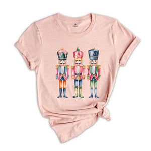 Nutcrackers Christmas Shirt, Holiday Shirt, Watercolor Holiday Shirt, Holiday Party Shirt, Festive Christmas Shirt