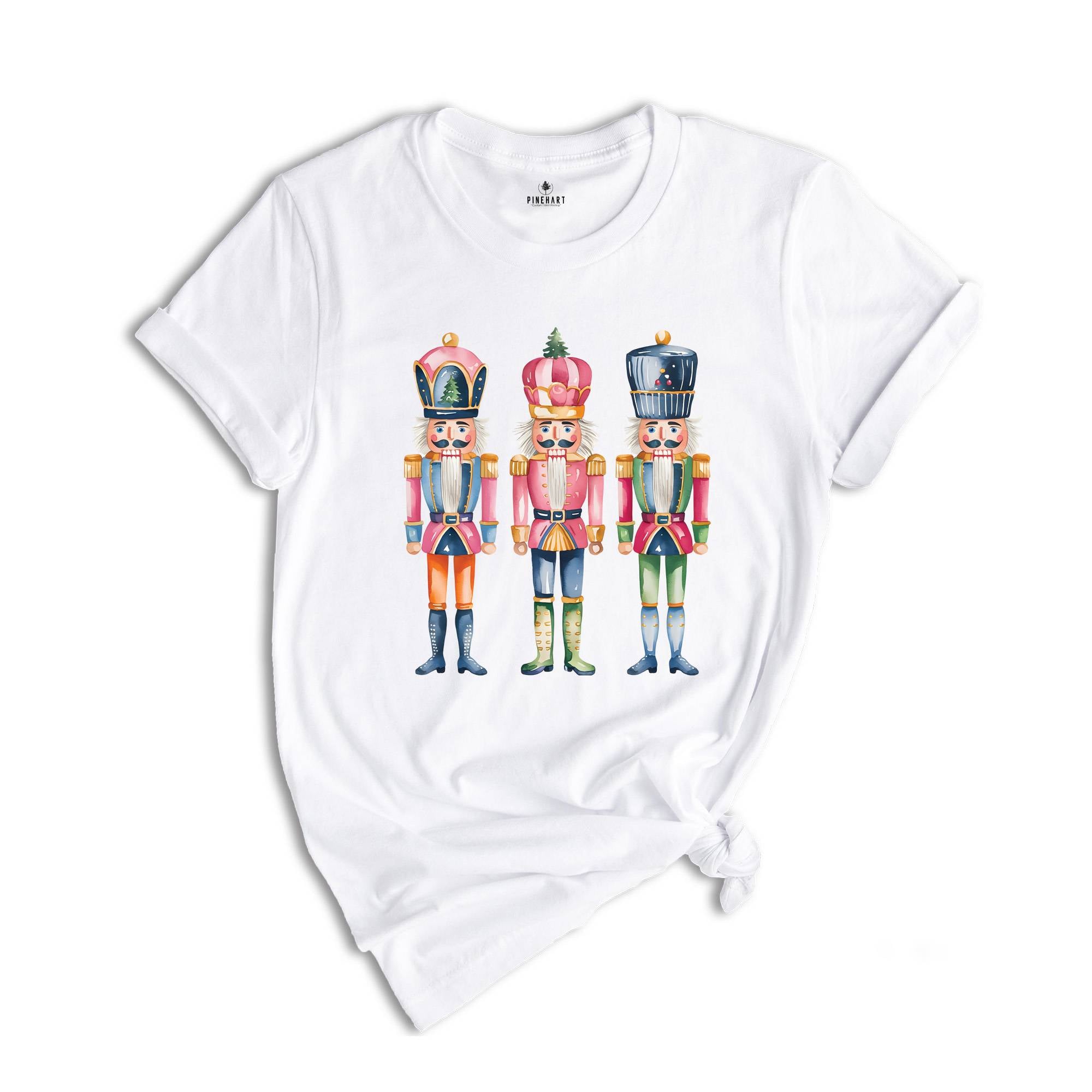 Nutcrackers Christmas Shirt, Holiday Shirt, Watercolor Holiday Shirt, Holiday Party Shirt, Festive Christmas Shirt