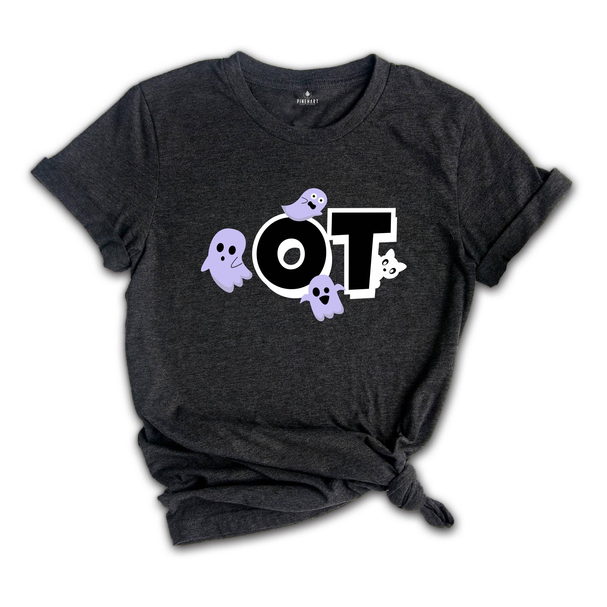 Occuaptional Therapy Halloween Shirt, Halloween OT Shirt, Spooky Occupational Therapist Shirt, Occupational Therapy Ghost Tshirt
