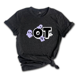 Occuaptional Therapy Halloween Shirt, Halloween OT Shirt, Spooky Occupational Therapist Shirt, Occupational Therapy Ghost Tshirt