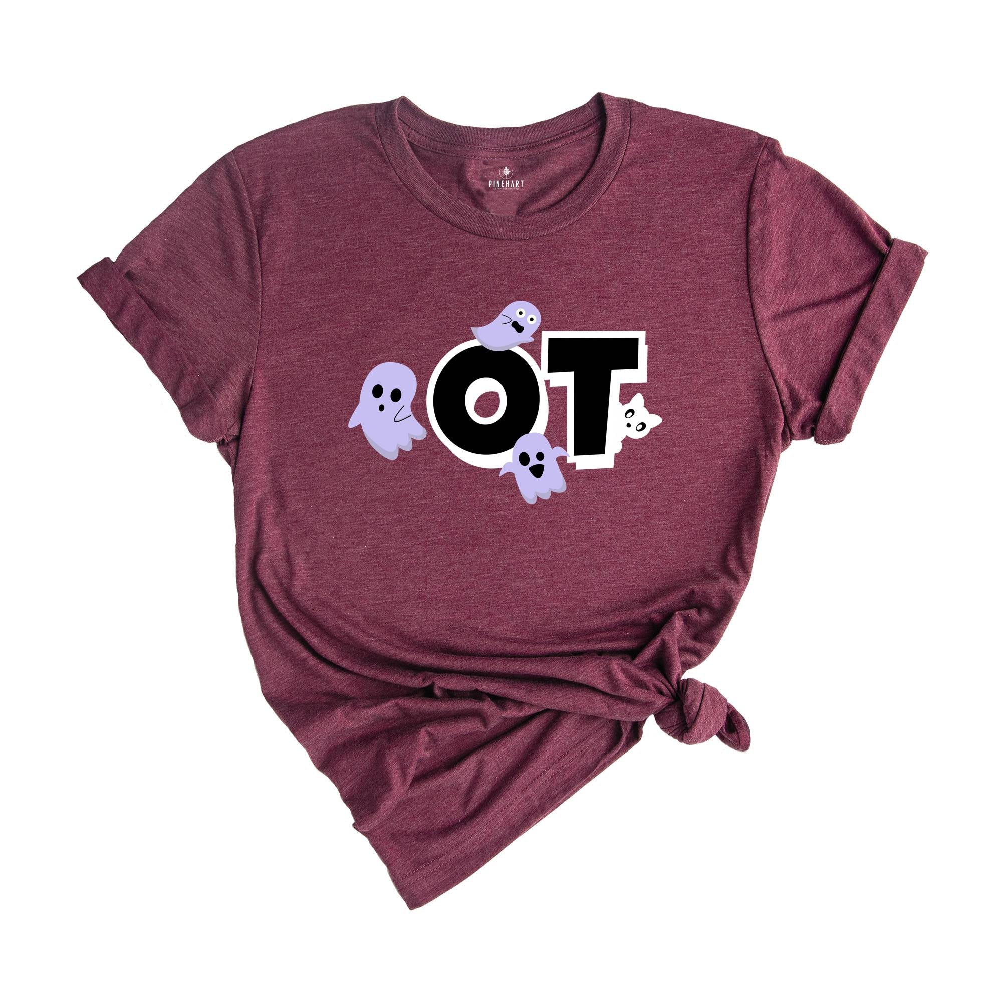 Occuaptional Therapy Halloween Shirt, Halloween OT Shirt, Spooky Occupational Therapist Shirt, Occupational Therapy Ghost Tshirt