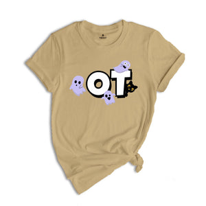 Occuaptional Therapy Halloween Shirt, Halloween OT Shirt, Spooky Occupational Therapist Shirt, Occupational Therapy Ghost Tshirt